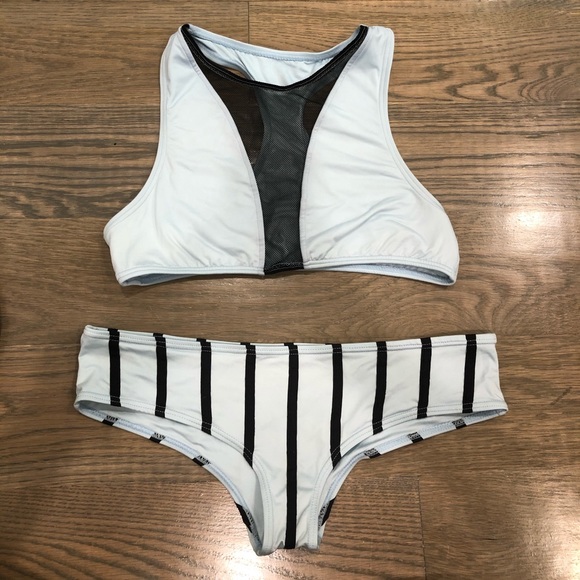 Tavik Other - TAVIK Swim Blue and Black Stripped Bikini